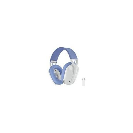 Logitech Lightspeed G435 - Headset - full size - Bluetooth  /  2.4 GHz radio frequency - wireless - white - Discord Certified - 0