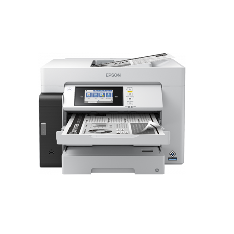 Epson EcoTank Pro M15180 - Multifunction printer - B / W - ink-jet - refillable - A3 (media) - up to 25 ppm (printing) - 550 sheets - USB 2.0, LAN, USB host, Wi-Fi(ac) - 0