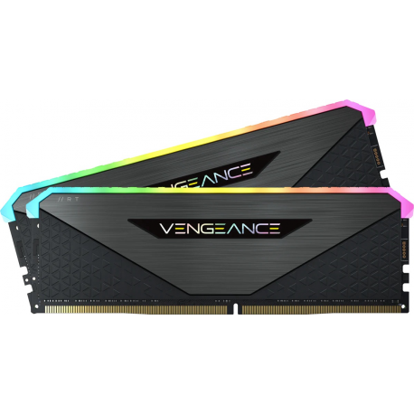 CORSAIR Vengeance RGB RT - DDR4 - kit - 16 GB: 2 x 8 GB - DIMM 288-pin - 3200 MHz / PC4-25600 - CL16 - 1.35 V - unbuffered - non-ECC - black, gun metal - 1