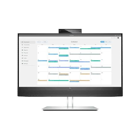 HP E24mv G4 Conferencing Monitor - E-Series - LED monitor - 23.8" - 1920 x 1080 Full HD (1080p) @ 60 Hz - IPS - 250 cd/m² - 1000:1 - 5 ms - HDMI, VGA, DisplayPort - speakers - silver, black head - 0