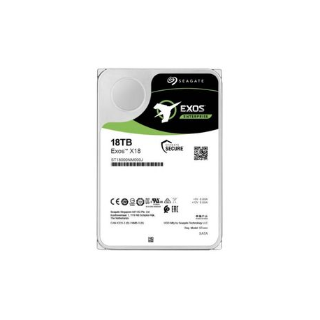 Seagate Exos X18 ST10000NM018G - Hard drive - 10 TB - internal - SATA 6Gb / s - 7200 rpm - buffer: 256 MB - 0