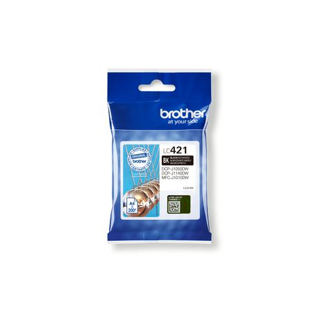 Brother LC421BK - Black - original - ink cartridge - for Brother DCP-J1140DW, MFC-J1010DW, MFC-J1012DW - 0