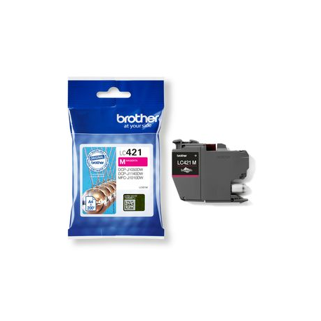Brother LC421M - Magenta - original - ink cartridge - for Brother DCP-J1140DW, MFC-J1010DW, MFC-J1012DW - 2