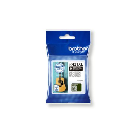 Brother LC421XLBK - High Yield - black - original - ink cartridge - for Brother DCP-J1140DW, MFC-J1010DW, MFC-J1012DW - 0