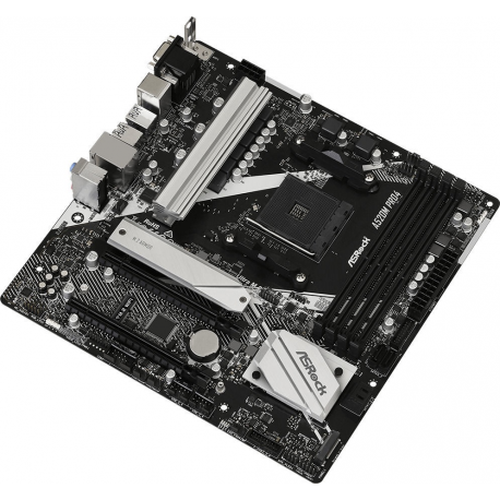 ASRock A520M Pro4 - Motherboard - micro ATX - Socket AM4 - AMD A520 Chipset - USB-C Gen1, USB 3.2 Gen 1 - Gigabit LAN - onboard graphics (CPU required) - HD Audio (8-channel) - 3