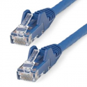 StarTech.com 50cm LSZH CAT6 Ethernet Cable, 10 Gigabit Snagless RJ45 100W PoE Network Patch Cord with Strain Relief, CAT 6 10GbE UTP, Blue, Individually Tested / ETL, Low Smoke Zero Halogen - Category 6 - 24AWG (N6LPATCH50CMBL) - Patch cable - RJ-45 (M) to RJ-45 (M) - 50 cm - 6 mm - UTP - CAT 6 - snagless - blue
