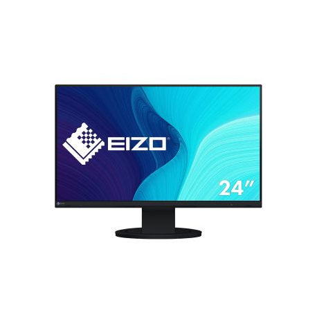 EIZO FlexScan EV2480 - LED monitor - 23.8" - 1920 x 1080 Full HD (1080p) @ 60 Hz - IPS - 250 cd/m² - 1000:1 - 5 ms - HDMI, DisplayPort, USB-C - speakers - black - 0