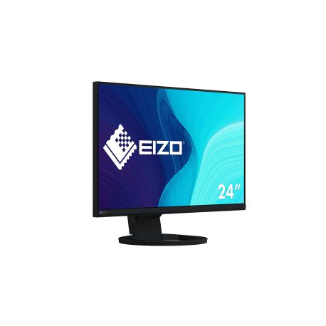 EIZO FlexScan EV2480 - LED monitor - 23.8" - 1920 x 1080 Full HD (1080p) @ 60 Hz - IPS - 250 cd/m² - 1000:1 - 5 ms - HDMI, DisplayPort, USB-C - speakers - black - 7