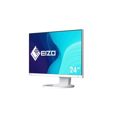EIZO FlexScan EV2480-WT - LED monitor - 23.8" - 1920 x 1080 Full HD (1080p) @ 60 Hz - IPS - 250 cd/m² - 1000:1 - 5 ms - HDMI, DisplayPort, USB-C - speakers - white - 1