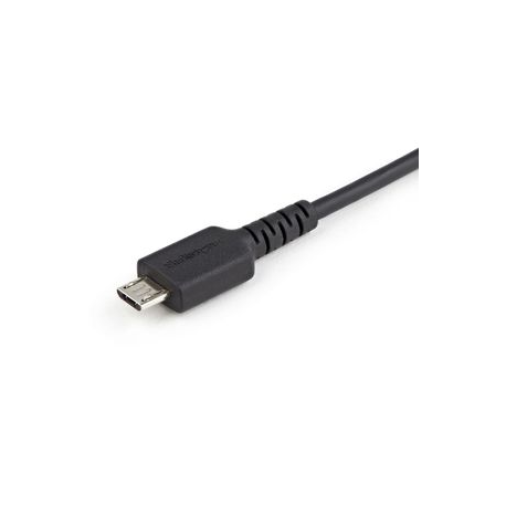 StarTech.com 3ft (1m) Secure Charging Cable, USB-A to Micro USB Data Blocker Charge-Only Cable, Power-Only Charger Cable for Phone / Tablet, Data Blocking USB Protector Adapter Cable, TPE - 5V at 2.4A (12W max) (USBSCHAU1M) - USB cable - USB (power only) (M) to Micro-USB Type B (power only) (M) - 5 V - 2.4 A - 100 cm - molded, passive - black - 3