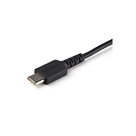 StarTech.com 3ft (1m) Secure Charging Cable, USB-A to USB-C Data Blocker Charge-Only Cable, No-Data Power-Only Charger Cable for Phone / Tablet, Data Blocking USB Protector Adapter Cable - 5V at 2.4A (12W max) (USBSCHAC1M) - USB cable - USB (power only) (M) to USB-C (power only) (M) - 5 V - 2.4 A - 100 cm - molded, passive - black - 3