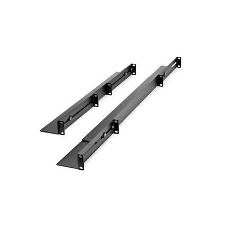 StarTech.com 1U 19 inch Server Rack Rails, 24-36 inch Adjustable Depth, Universal 4 Post Rack Mount Rails, Network Equipment/Server/UPS Mounting Rail Kit, HPE ProLiant, Dell PowerEdge - 4 Post Rack Rails (UNIRAILS1UB) - Rack rail kit - rack mountable - black - 1U - 19" - for P/N: RK1536BKF, RK1836BKF - 1