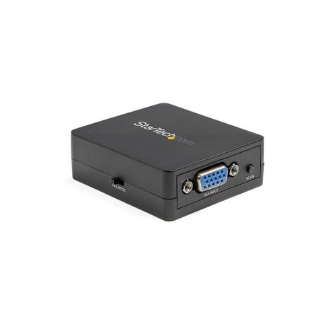 StarTech.com 1080p VGA to RCA and S-Video Converter - USB Powered - Video interface converter - VGA / S-Video / composite video - HD-15 (VGA) female to 4 pin mini-DIN, RCA female - black - active - 0