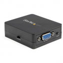 StarTech.com 1080p VGA to RCA and S-Video Converter - USB Powered - Video interface converter - VGA / S-Video / composite video - HD-15 (VGA) female to 4 pin mini-DIN, RCA female - black - active