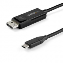 StarTech.com 3ft / 1m USB C to DisplayPort 1.4 Cable 8K 60Hz / 4K, Bidirectional DP to USB-C or USB-C to DP Reversible Video Adapter Cable, HBR3 / HDR / DSC, USB Type C / Thunderbolt 3 Monitor Cable - 8K USB-C to DP Cable (CDP2DP141MBD) - DisplayPort cable - USB-C (M) to DisplayPort (F) - USB 3.1  /  Thunderbolt 3  /  DisplayPort 1.4 - 1 m - active, 8K UHD (7680 x 4320) support - black