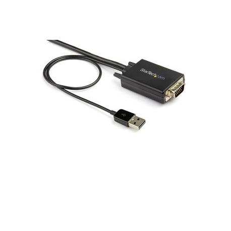 StarTech.com 3m VGA to HDMI Converter Cable with USB Audio Support & Power, Analog to Digital Video Adapter Cable to connect a VGA PC to HDMI Display, 1080p Male to Male Monitor Cable - Supports Wide Displays (VGA2HDMM3M) - Video interface converter - USB, HD-15 (VGA) (M) to HDMI (M) - 3 m - black - active, 1080p support, USB power + audio - 1