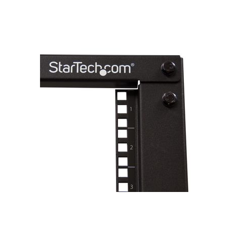 StarTech.com 18U 19" Open Frame Server Rack, 4 Post Adjustable Depth 23-41" Mobile, Free Standing Rolling Network / Computer Equipment Data Rack, Dell PowerEdge, HP ProLiant ThinkServer - Adjustable Server Rack (4POSTRACK18U) - Rack open frame - 4-post - floor-standing - black - 18U - 6