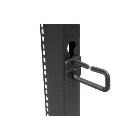 StarTech.com 8U 19" Open Frame Server Rack, 4 Post Adjustable Depth 23-41" Mobile, Free Standing Rolling Network / Computer Equipment Data Rack, Dell PowerEdge, HP ProLiant ThinkServer - Adjustable Server Rack (4POSTRACK8U) - Rack open frame - 4-post - floor-standing - black - 8U - 3