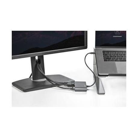 StarTech.com Thunderbolt 3 Mini Dock - Portable Dual Monitor w / DP 4K 60Hz - 2X USB-A Hub (3.2 / 2.0), GbE - 28cm Cable - TB3 Multiport Adapter - Mac / Windows - Upgraded Version of TB3DKM2DP (TB3DKMDPL) - Docking station - Thunderbolt 3 - 2 x DP - GigE - 1