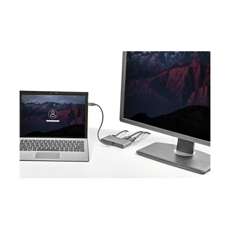 StarTech.com Thunderbolt 3 Mini Dock - Portable Dual Monitor w / DP 4K 60Hz - 2X USB-A Hub (3.2 / 2.0), GbE - 28cm Cable - TB3 Multiport Adapter - Mac / Windows - Upgraded Version of TB3DKM2DP (TB3DKMDPL) - Docking station - Thunderbolt 3 - 2 x DP - GigE - 2