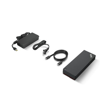 Lenovo ThinkPad Universal Thunderbolt 4 Dock - Docking station - Thunderbolt 4 - HDMI, 2 x DP - GigE - 135 Watt - Europe - 1