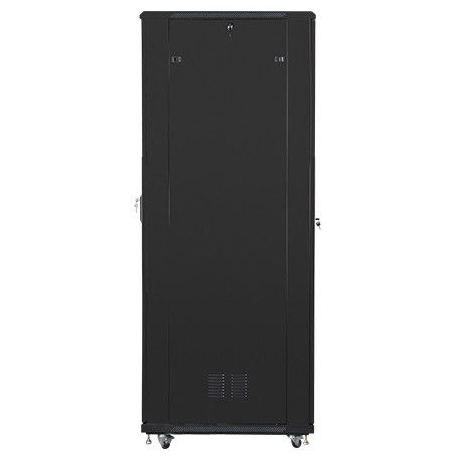 Lanberg - Rack cabinet - with 4 cooling fans - 230 V - black, RAL 9004 - 47U - 19" - 3
