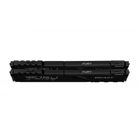 Kingston FURY Beast - DDR4 - kit - 32 GB: 2 x 16 GB - DIMM 288-pin - 3200 MHz  /  PC4-25600 - CL16 - 1.35 V - unbuffered - non-ECC - black - 5
