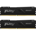 Kingston FURY Beast - DDR4 - kit - 16 GB: 2 x 8 GB - DIMM 288-pin - 3600 MHz / PC4-28800 - CL17 - 1.35 V - unbuffered - non-ECC - black