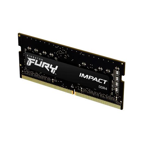 Kingston FURY Impact - DDR4 - module - 8 GB - SO-DIMM 260-pin - 3200 MHz / PC4-25600 - CL20 - 1.2 V - unbuffered - non-ECC - black - 0