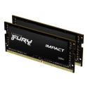 Kingston FURY Impact - DDR4 - kit - 64 GB: 2 x 32 GB - SO-DIMM 260-pin - 3200 MHz / PC4-25600 - CL20 - 1.2 V - unbuffered - non-ECC - black
