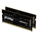 Kingston FURY Impact - DDR4 - kit - 16 GB: 2 x 8 GB - SO-DIMM 260-pin - 3200 MHz / PC4-25600 - CL20 - 1.2 V - unbuffered - non-ECC - black