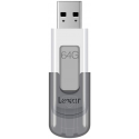 Lexar JumpDrive V100 - USB flash drive - 64 GB - USB 3.0 - grey