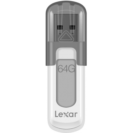 Lexar JumpDrive V100 - USB flash drive - 64 GB - USB 3.0 - grey - 1