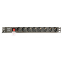 EnerGenie EG-PDU-014 - Power distribution unit (rack-mountable) - AC 250 V - 3680 Watt - output connectors: 8 (8 x power) - 1U - 3 m