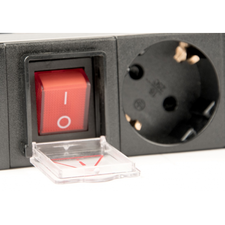 EnerGenie EG-PDU-014 - Power distribution unit (rack-mountable) - AC 250 V - 3680 Watt - output connectors: 8 (8 x power) - 1U - 3 m - 2