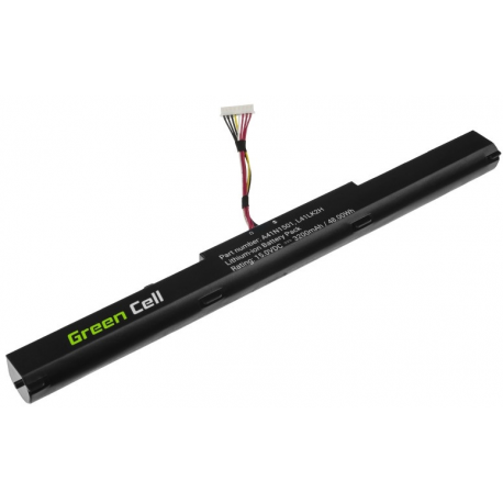 Green Cell - Laptop battery (equivalent to: ASUS A41N1501) - Lithium Ion - 3200 mAh - black - for ASUS ROG GL752VW; VivoBook Pro N552VW; N552VX; N752VX - 0
