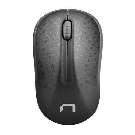 Natec Toucan - Mouse - optical - 3 buttons - wireless - 2.4 GHz - USB wireless receiver - grey, black - 0