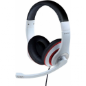Gembird MHS-03-WTRDBK - Headset - full size - wired - 3.5 mm jack - black, white, red ring