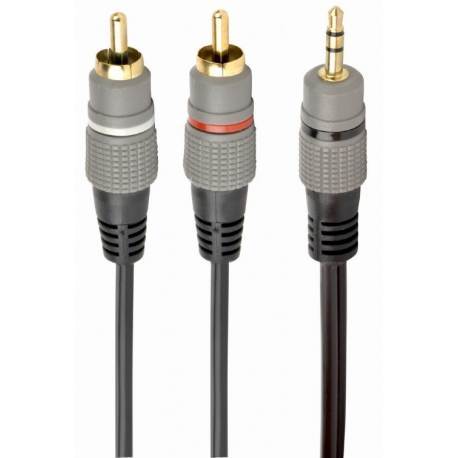 Cablexpert - Audio cable - stereo mini jack (M) to RCA x 2 (M) - 2.5 m - 0
