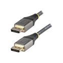 StarTech.com 3ft (1m) VESA Certified DisplayPort 1.4 Cable, 8K 60Hz HDR10, Ultra HD 4K 120Hz DP Video Cable, DisplayPort to DisplayPort Cable, DP Cord for Monitors / Displays, M / M - DP 1.4 Cable with Latches (DP14VMM1M) - DisplayPort cable - DisplayPort (M) to DisplayPort (M) - DisplayPort 1.4 - 1 m - molded, passive, 8K60Hz (7680 x 4320) support, 4K120Hz (3840 x 2160) support - grey, black