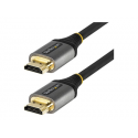 StarTech.com 6ft (2m) Premium Certified HDMI 2.0 Cable with Ethernet, High Speed Ultra HD 4K 60Hz HDMI Cable HDR10, ARC, HDMI Cord For Ultra HD Monitors, TVs, Displays, w / TPE Jacket - Durable HDMI Video Cable (HDMMV2M) - Premium High Speed - HDMI cable with Ethernet - HDMI male to HDMI male - 2 m - shielded - grey, black - passive, 4K60Hz (3840 x 2160) support