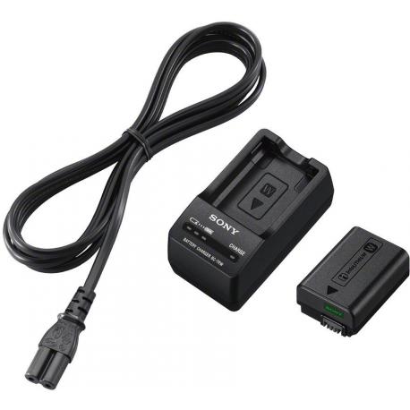 Sony ACC-TRW - Battery charger + AC power adapter + battery - Li-Ion - 1020 mAh - 1 x batteries charging - 400 mA - for Sony 2NP; Cyber-shot DSC-RX10; InfoLithium W Series NPFW50; NP-FW50; a5000; a6400; a7R II - 0