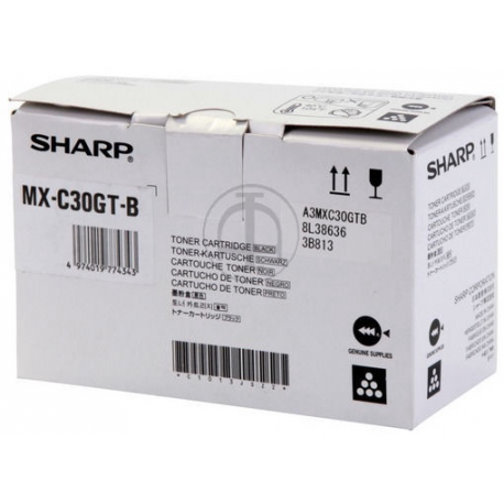 Sharp MX-C30GT-B - Black - original - toner cartridge - for Sharp MX-C250F, MX-C300W, MX-C301W - 0
