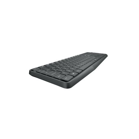 Logitech MK235 - Keyboard and mouse set - wireless - 2.4 GHz - German - 5