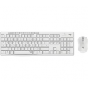 Logitech MK295 Silent - Keyboard and mouse set - wireless - 2.4 GHz - QWERTZ - German - off white