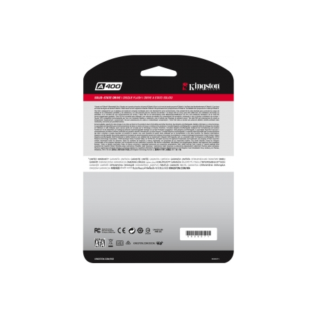 Kingston A400 - Solid state drive - 480 GB - internal - 2.5" - SATA 6Gb / s - 9