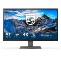 Philips P-line 439P1 - LED monitor - 43" (42.51" viewable) - 3840 x 2160 4K @ 60 Hz - VA - 400 cd / m² - 4000:1 - DisplayHDR 400 - 4 ms - 3xHDMI, DisplayPort, USB-C - speakers - black texture