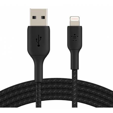 Belkin BOOST CHARGE - Lightning cable - Lightning male to USB male - 2 m - black - for Apple iPad / iPhone / iPod (Lightning) - 0