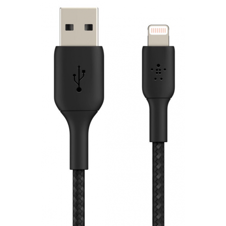Belkin BOOST CHARGE - Lightning cable - Lightning male to USB male - 2 m - black - for Apple iPad / iPhone / iPod (Lightning) - 2
