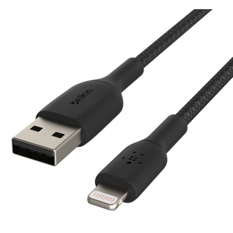 Belkin BOOST CHARGE - Lightning cable - Lightning male to USB male - 2 m - black - for Apple iPad / iPhone / iPod (Lightning) - 4